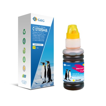 G&G kompatibilní ink s C13T00S44A, NPR-E103Y-70ml-B, yellow