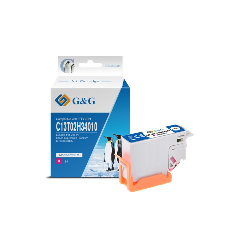 G&G kompatibilní ink s C13T02H34010, NP-E-0202XLM, magenta