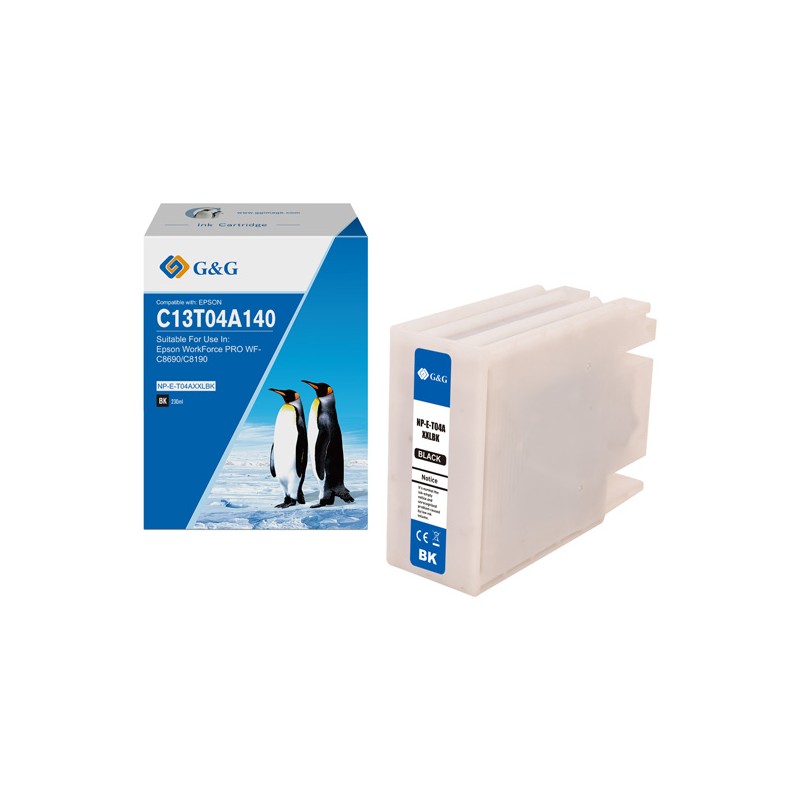 G&G kompatibilní ink s C13T04A140, NP-E-T04AXXLBK-A, black, 11500str.