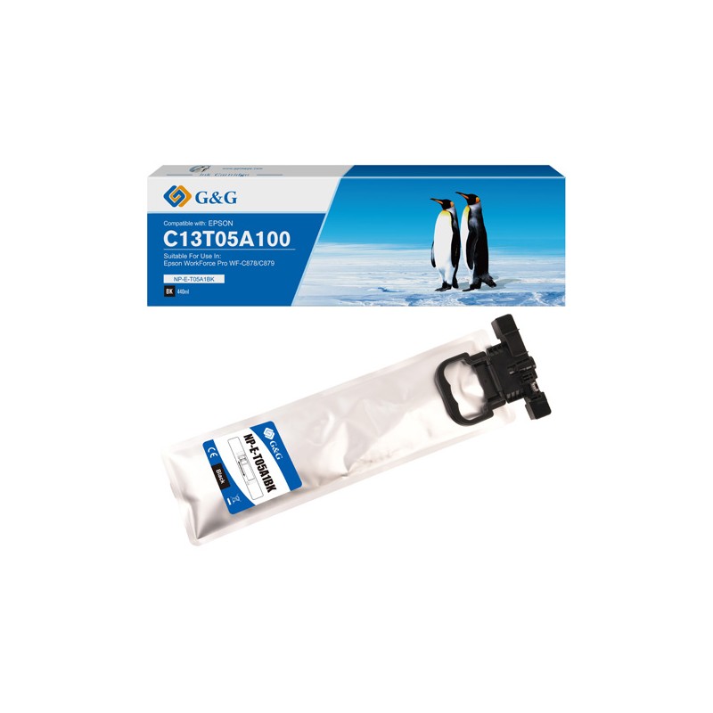 G&G kompatibilní ink s C13T05A100, NP-E-T05A1BK-A, black, 20000str.
