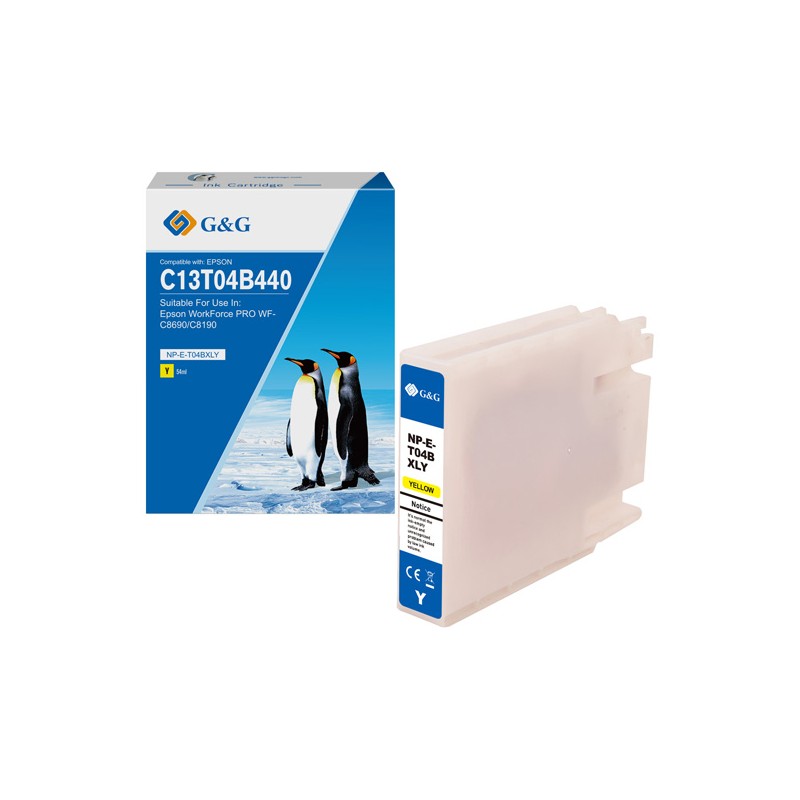 G&G kompatibilní ink s C13T04B440, NP-E-T04BXLY-A, yellow