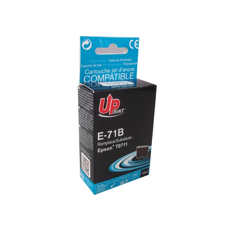 UPrint kompatibilní ink s C13T07114011, E-71B, black, 12ml