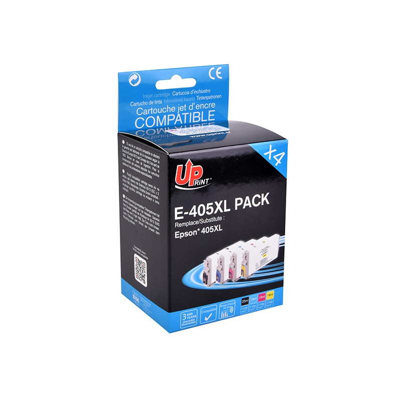 UPrint kompatibilní ink s C13T05H64010, 405XL, E-405XLUPP4, CMYK, 4x1100str., 1x25 + 3x19ml