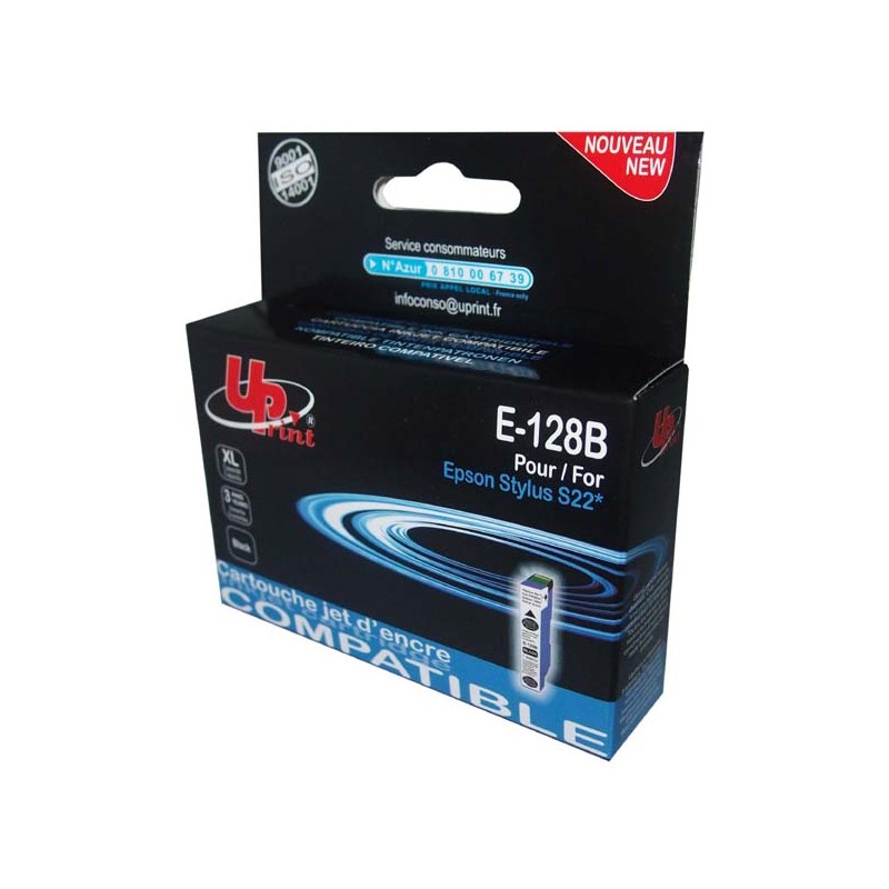 UPrint kompatibilní ink s C13T12814010, E-128B, black, 200str., 10ml