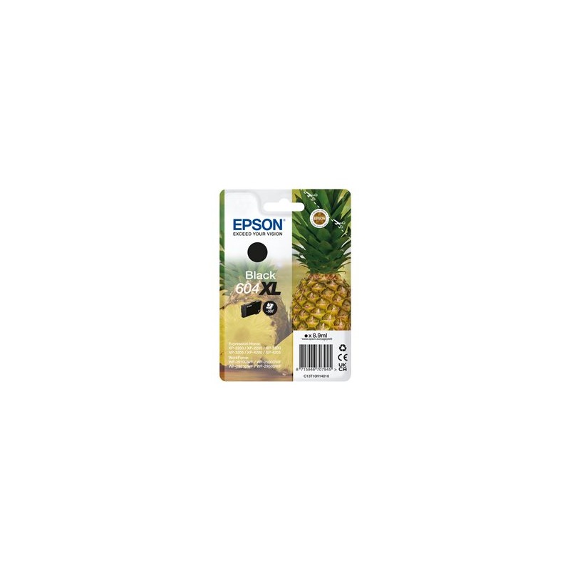 Epson originální ink C13T10H14010, T10H140, 604XL, black, 500str., 8.9ml