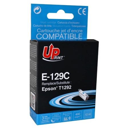 UPrint kompatibilní ink s C13T12924010, T1292, E-129C, cyan, 10ml