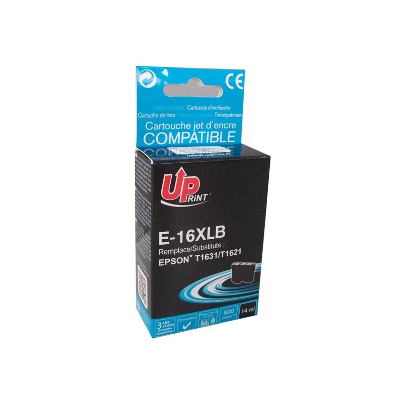 UPrint kompatibilní ink s C13T16314010, T163140, 16XL, E-16XLB, black, 500str., 14ml