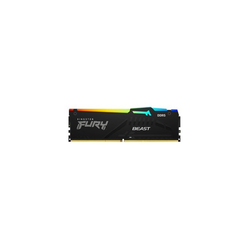 Kingston FURY Beast/DDR5/64GB/6000MHz/CL40/4x16GB/RGB/Black