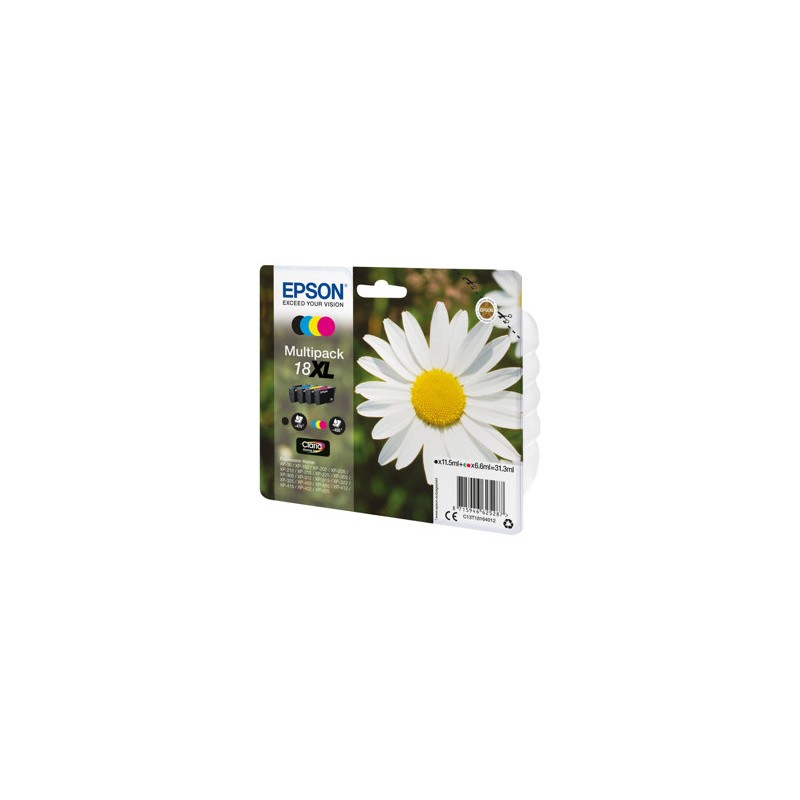 Epson originální ink C13T18164022, T181640, 18XL, CMYK, 3x6,6/11,5ml