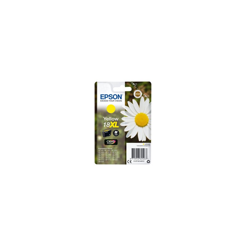 Epson originální ink C13T18144022, T181440, 18XL, yellow, 6,6ml