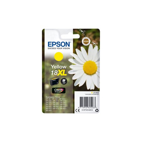 Epson originální ink C13T18144022, T181440, 18XL, yellow, 6,6ml