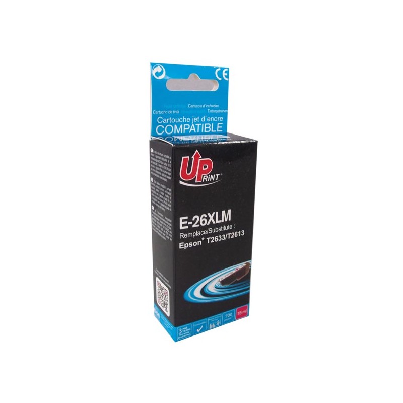 UPrint kompatibilní ink s C13T26334010, T263340, 26XL, magenta, 700str., 15ml
