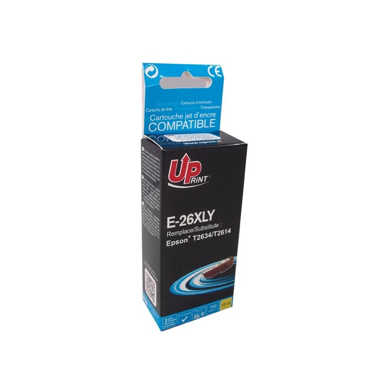 UPrint kompatibilní ink s C13T26344010, T263440, 26XL, yellow, 700str., 15ml