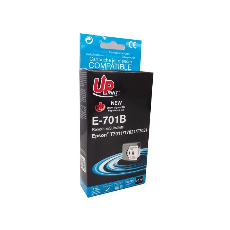 UPrint kompatibilní ink s C13T70114010, E-701B, black, 3200str., 60ml, XXL