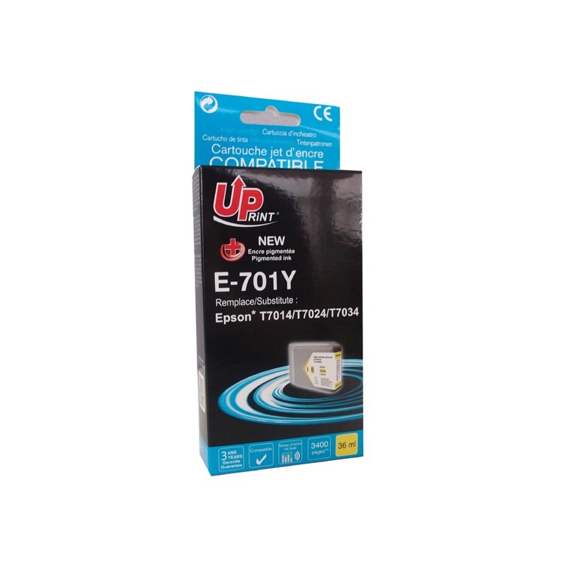 UPrint kompatibilní ink s C13T70144010, E-701Y, yellow, 3200str., 36ml, XXL