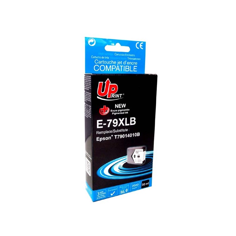 UPrint kompatibilní ink s C13T79014010, 79XL, XL, E-79XLB, black, 2600str., 50ml, 1ks