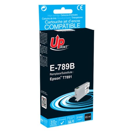 UPrint kompatibilní ink s C13T789140, T789, XXL, E-789B, black, 3100str., 65ml