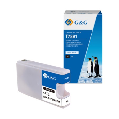 G&G kompatibilní ink s C13T789140, NP-E-7891BK(D), black, 4000str.