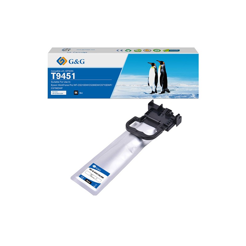 G&G kompatibilní ink s C13T945140, NP-E-9451BK, black, 5000str.