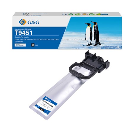 G&G kompatibilní ink s C13T945140, NP-E-9451BK, black, 5000str.