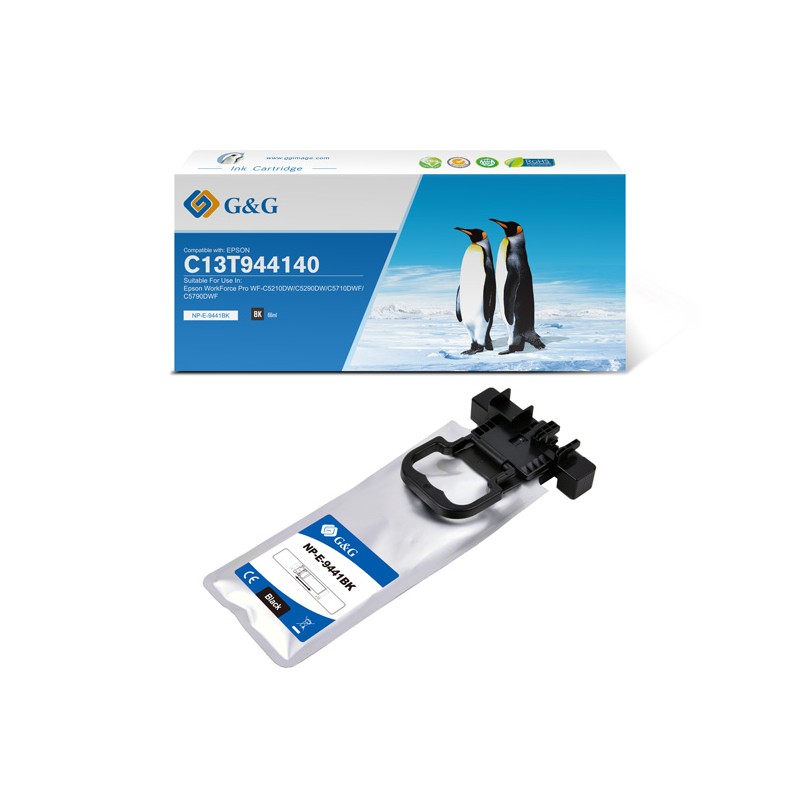 G&G kompatibilní ink s C13T944140, NP-E-9441BK, black, 3000str.