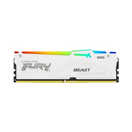 Kingston FURY Beast/DDR5/64GB/5600MHz/CL40/4x16GB/RGB/White