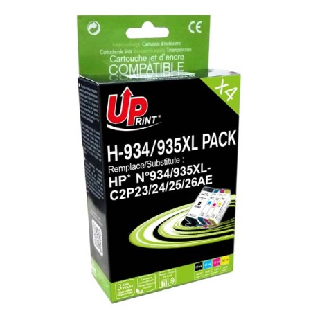 UPrint kompatibilní ink s C2P23AE, CP24AE, CP25AE, CP26AE, HP 934XL, HP 935XL, H-934/935XL, black, cyan, magenta, yellow, 1850