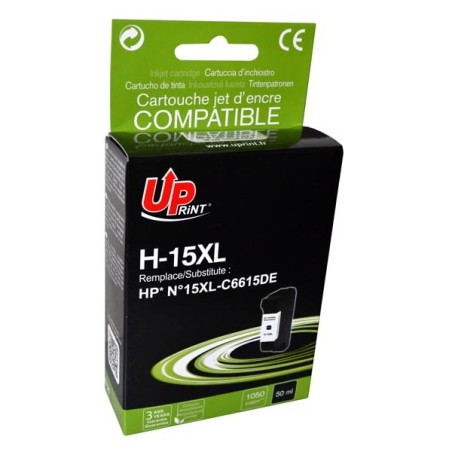 UPrint kompatibilní ink s C6615DE, B, HP 15, H-15XL, black, 720str., 40ml