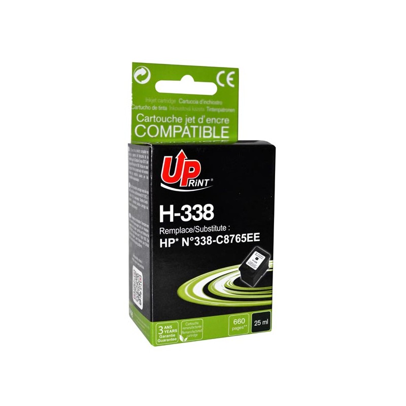 UPrint kompatibilní ink s C8765EE, HP 338, H-338B, black, 660str., 25ml