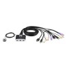 ATEN 2-port HDMI KVM USB2.0 mini, audio, 1.2m kabely, DO