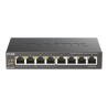 D-Link DGS-1008P 8-port Gigabit Desktop Switch, 4 porty PoE
