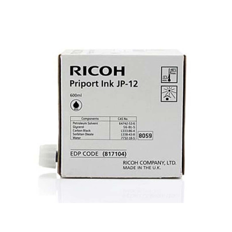 Ricoh originální ink 817104, black, 600