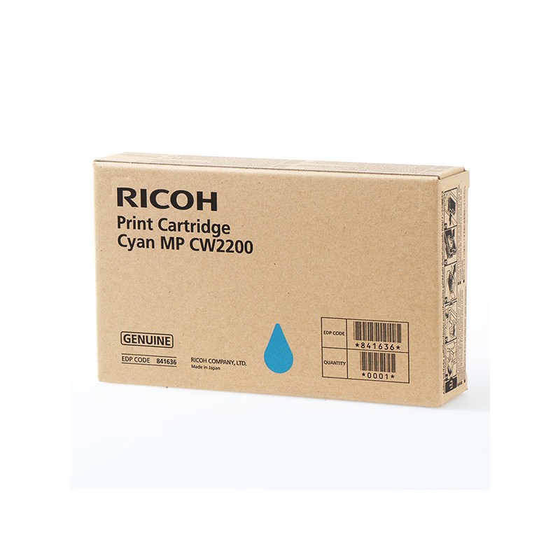 Ricoh originální ink 841636, 841640, 841721, cyan