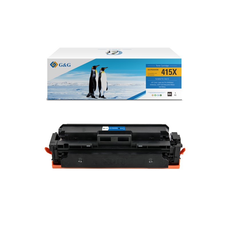G&G kompatibilní toner s HP W2030X, NT-PH2030XBK, HP 415X, black, 7500str., high capacity