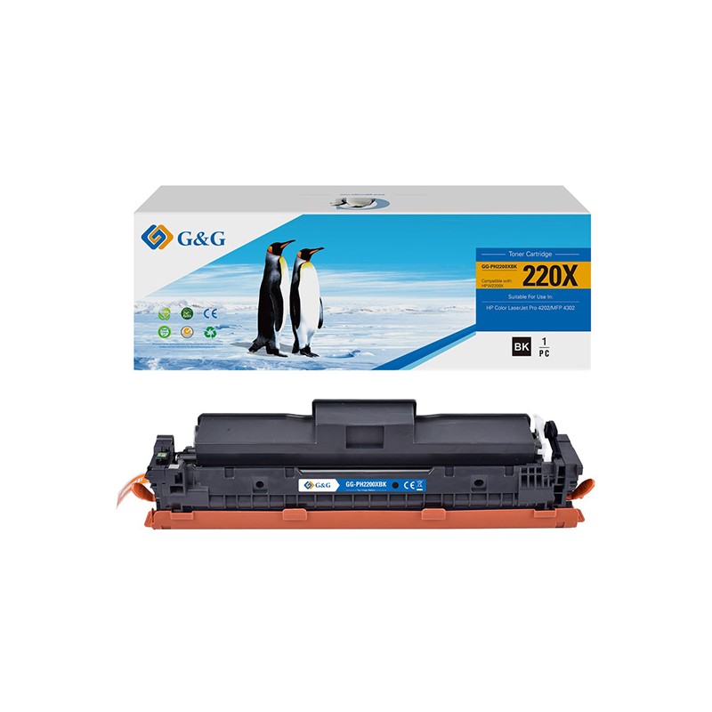 G&G kompatibilní toner W2200X, NT-PH2200XBK-B-V2-S1, HP W2200X, black, 7500str., high capacity