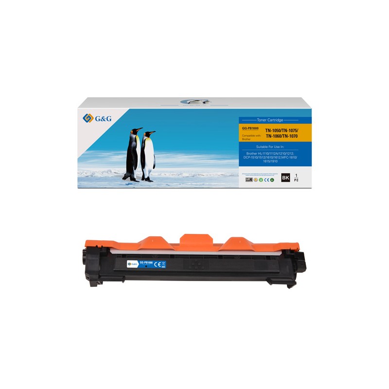 G&G kompatibilní toner s Brother TN1030, TN1050, TN1075, TN1060, TN1070, NT-PB1000, black, 1000str.