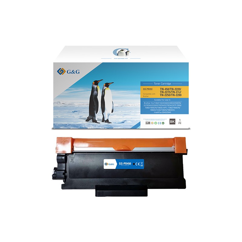 G&G kompatibilní toner s Brother TN2220, TN2010, NT-PB450(TN2220/TN2010), black, 2600str.