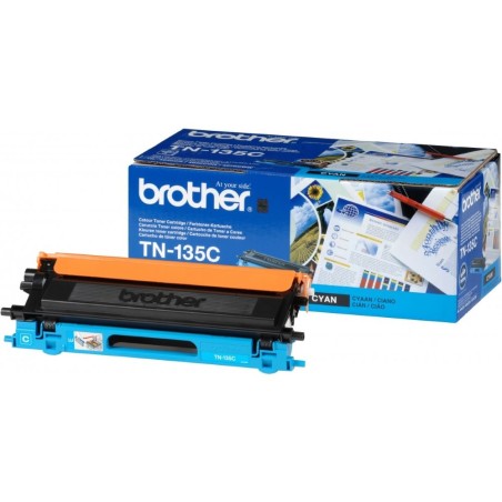 Brother originální toner TN135C, cyan, 4000str.