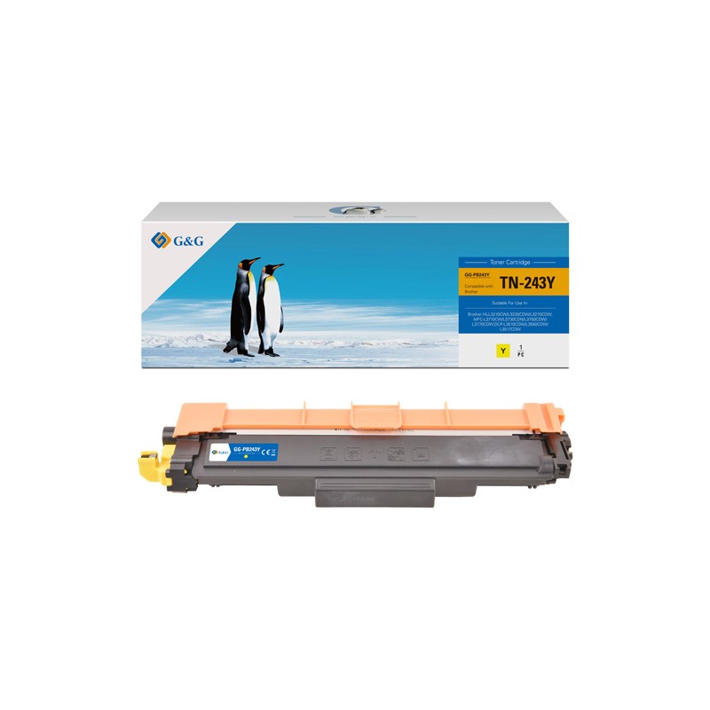 G&G kompatibilní toner s Brother TN243Y, NT-PB243Y, yellow, 1000str.