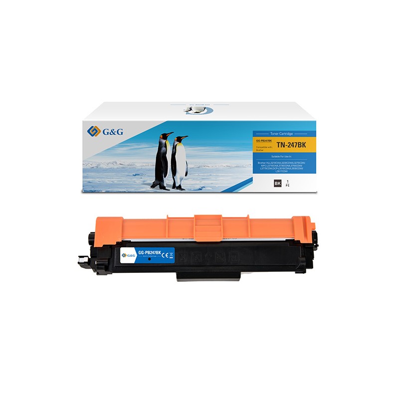 G&G kompatibilní toner s Brother TN247BK, NT-PB247BK, black, 3000str.