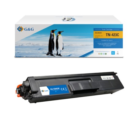G&G kompatibilní toner s Brother TN423C, NT-CB423C, cyan, 4000str.