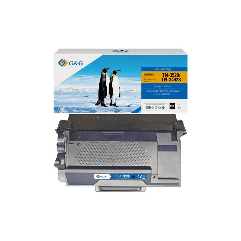 G&G kompatibilní toner s Brother TN3520, NT-PB3520, black, 20000str.