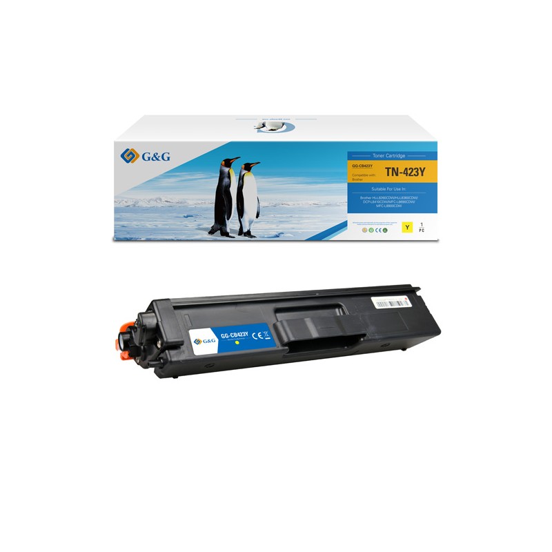 G&G kompatibilní toner s Brother TN423Y, NT-CB423Y, yellow, 4000str.