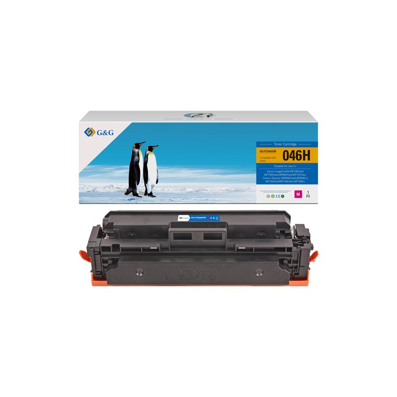 G&G kompatibilní toner s Canon 046HM, NT-PC046XM, magenta, 5000str., high capacity