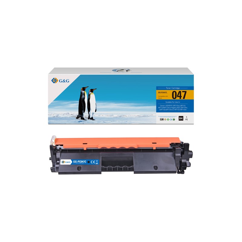 G&G kompatibilní toner s Canon 047 Bk, NT-PC047C, black, 1600str.