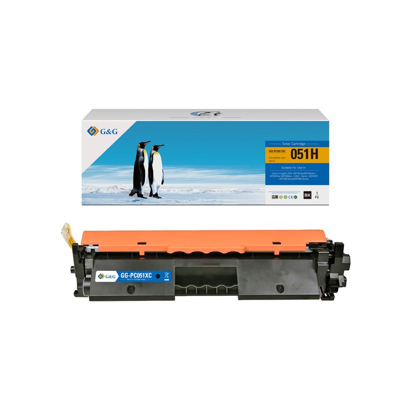 G&G kompatibilní toner s Canon CRG051H, NT-PC051XC, black, 4100str., high capacity