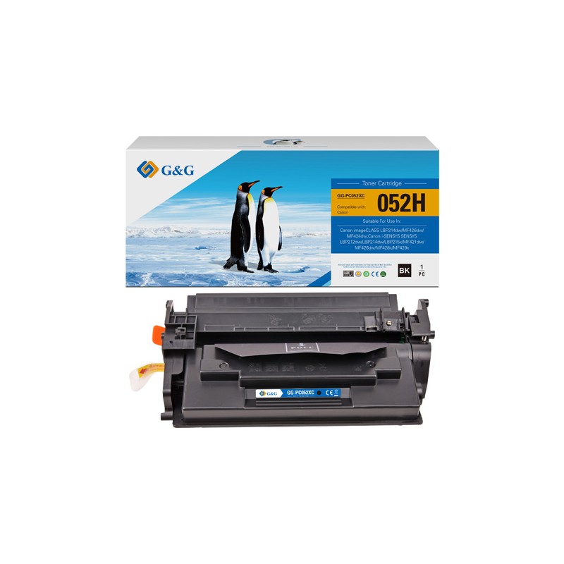 G&G kompatibilní toner s Canon 052H, NT-PC052XC, black, 9200str., high capacity