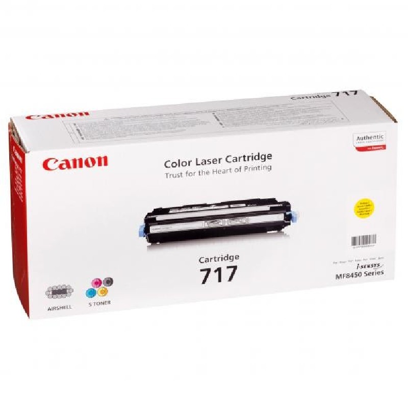 Canon originální toner CRG717, 2575B002, yellow, 4000str., DOPRODEJ