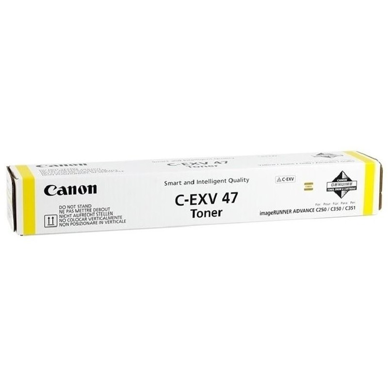 Canon originální toner C-EXV47 Y, 8519B002, yellow, 21500str.
