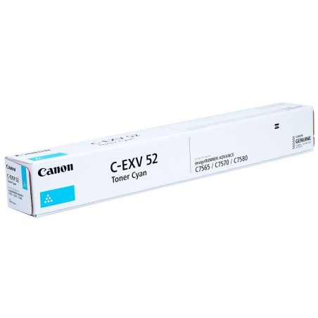 Canon originální toner C-EXV52 C, 0999C002, cyan, 66500str.